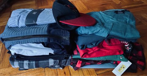 Men’s clothes summer/fall different sizes lot of 23