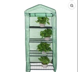 Cubierta Anti-UV PE MIni Walk-in 4 Niveles Greenhouse Impermeable 27,3 x 19 x 63"