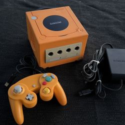 Spice Orange GameCube System DOL-001 (JPN) With Region Mod Plays NTSC Games!