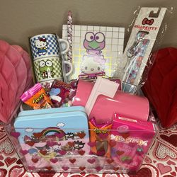 Hello Kitty And Friends Gift Basket Holiday Valentines 
