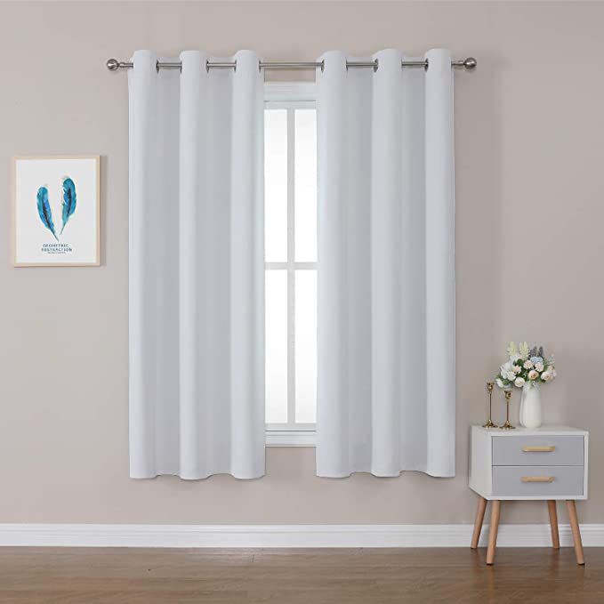 Bersway White Curtains Ds For, 54 Inch Long Curtains