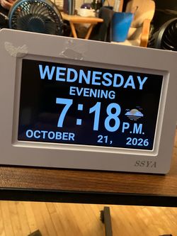 Larger plug in digital clock