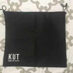 Kut From The Kloth Drawstring Black Large Dust Bag Storage Cover 23.5x20.5  