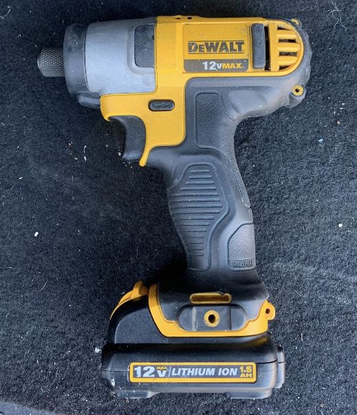 Dewalt power tools - impact driver, drill, sawzall, two 12v batteries and charger