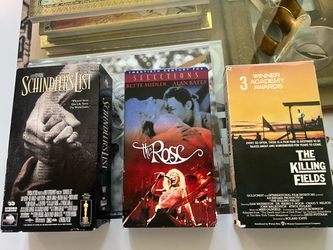 VHS BUNDLE-Schindlers list -The Rose-The Killing Fields