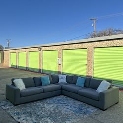 Modern Gray Sectional