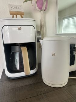 Beautiful Coffee Machine & Kettle