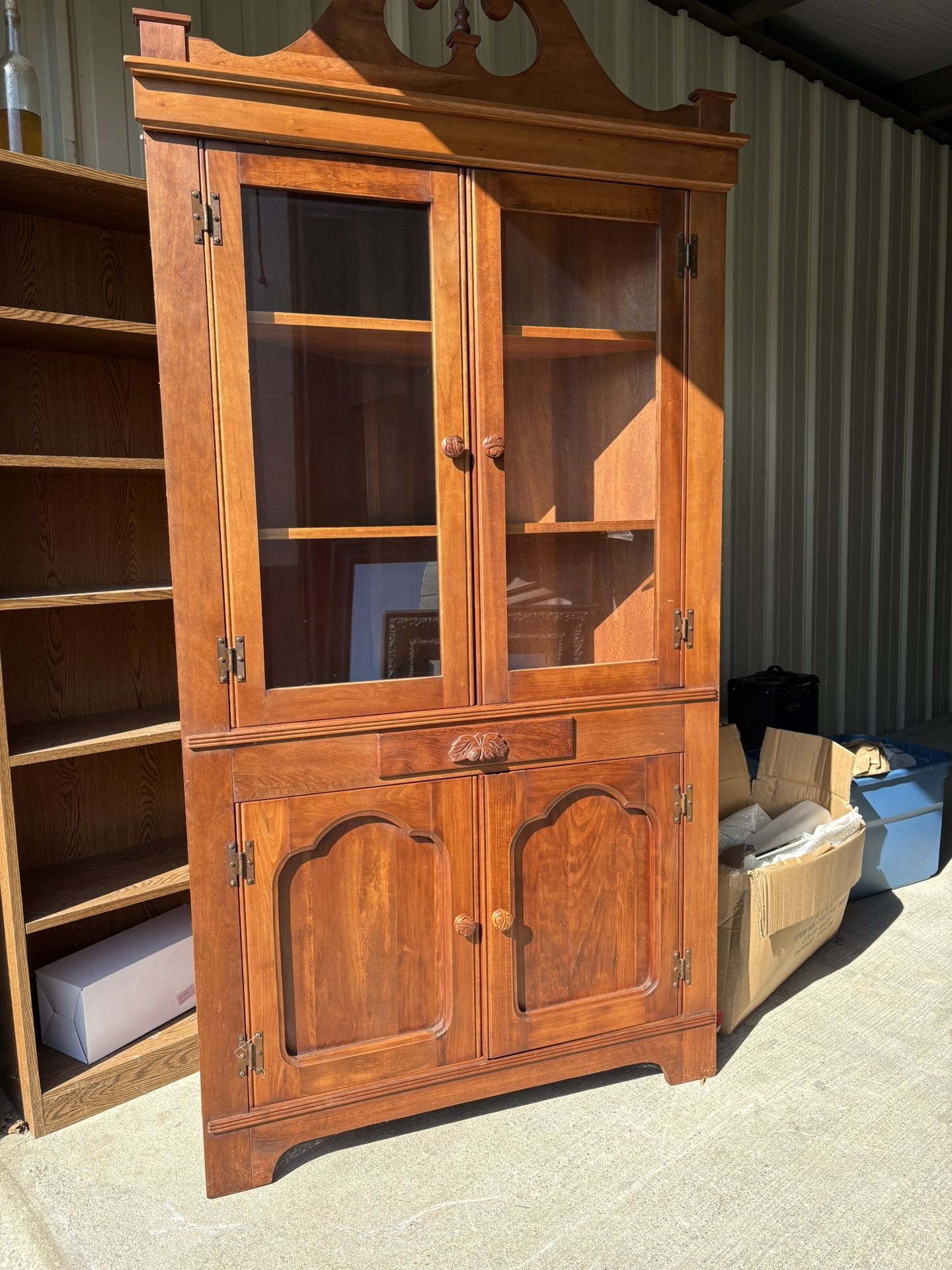 Beautiful Solid Wood Corner Cabinet