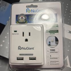 Outlet Wall Tap w/ 2 USB Ports