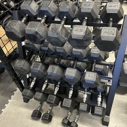 New 5 to 50lbs Dumbbells Set 