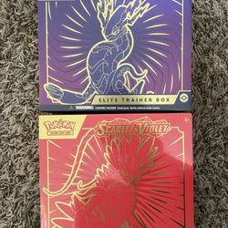 Scarlet & Violet Base Set Elite Trainer Box ETB Set of 2 Koriadon Miraidon