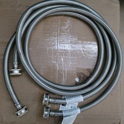 Kenmore Stainless Steel Hoses - 6' Feet Each