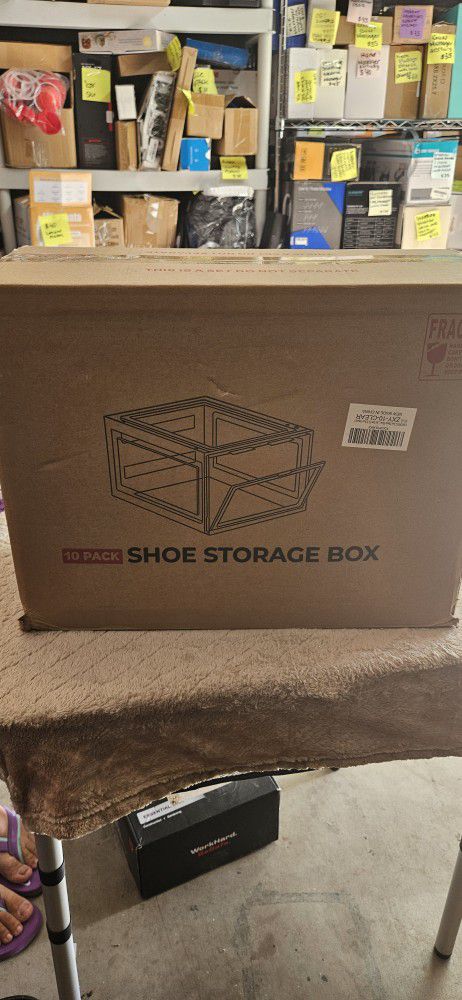 OMOPIN Large Clear Plastic Shoe Boxes 7 To 12 Size