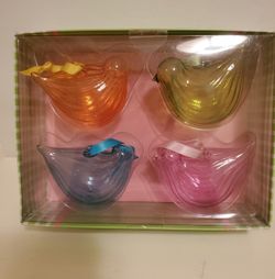 Pier 1 Imports Glass Bird Ornaments