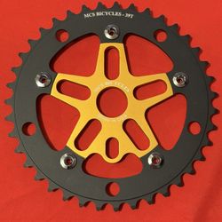 MCS BMX 5-Bolt SPIDER & CHAINRING 39T COMBO "NEW"