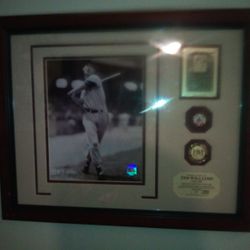 Ted Williams Signed Hall Of Fame Plaque