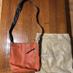 Leather Salvatore Feragamo Shoulder Bag Orange