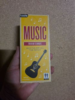 Music trivia cards