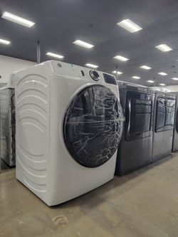 GE energy star 7.8 cu.ft Capacity Smart Front Load Electric Dryer with Sanitize Cycle