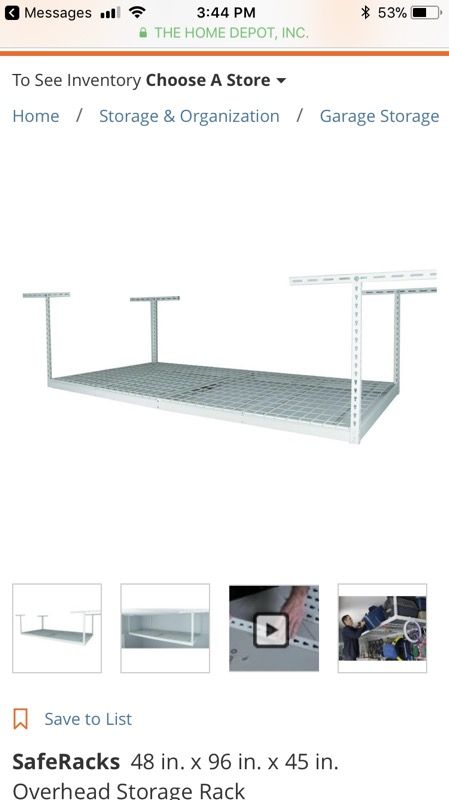 Garage shelving