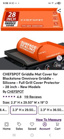 Blackstone griddle mat (28"x 19")