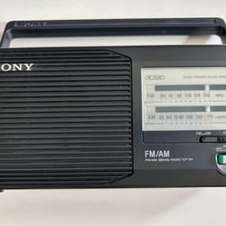 Vintage Sony FM/AM 2 BAND Radio ICF-24 Portable AC / DC- Great Working Condition