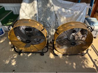 Commercial box fans.