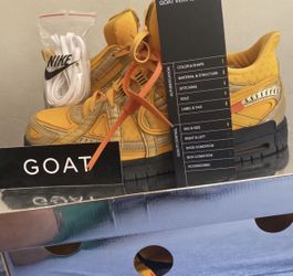 OFF-WHITE University Gold Nike Air Rubber Dunks