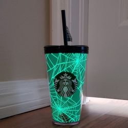 Starbucks Spiderweb Glow In The Dark NEW! $40