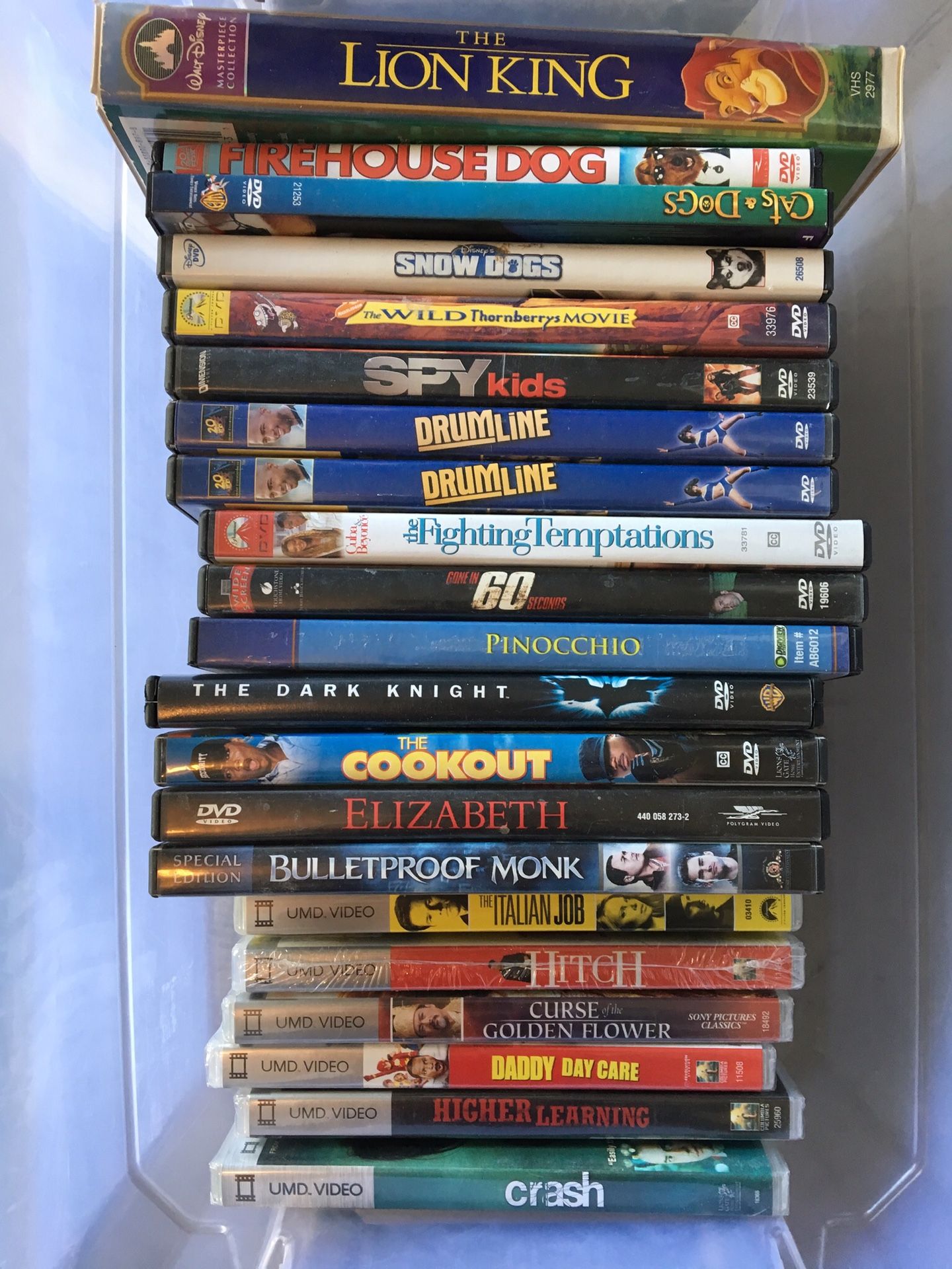 DVD and UMD Video Movies
