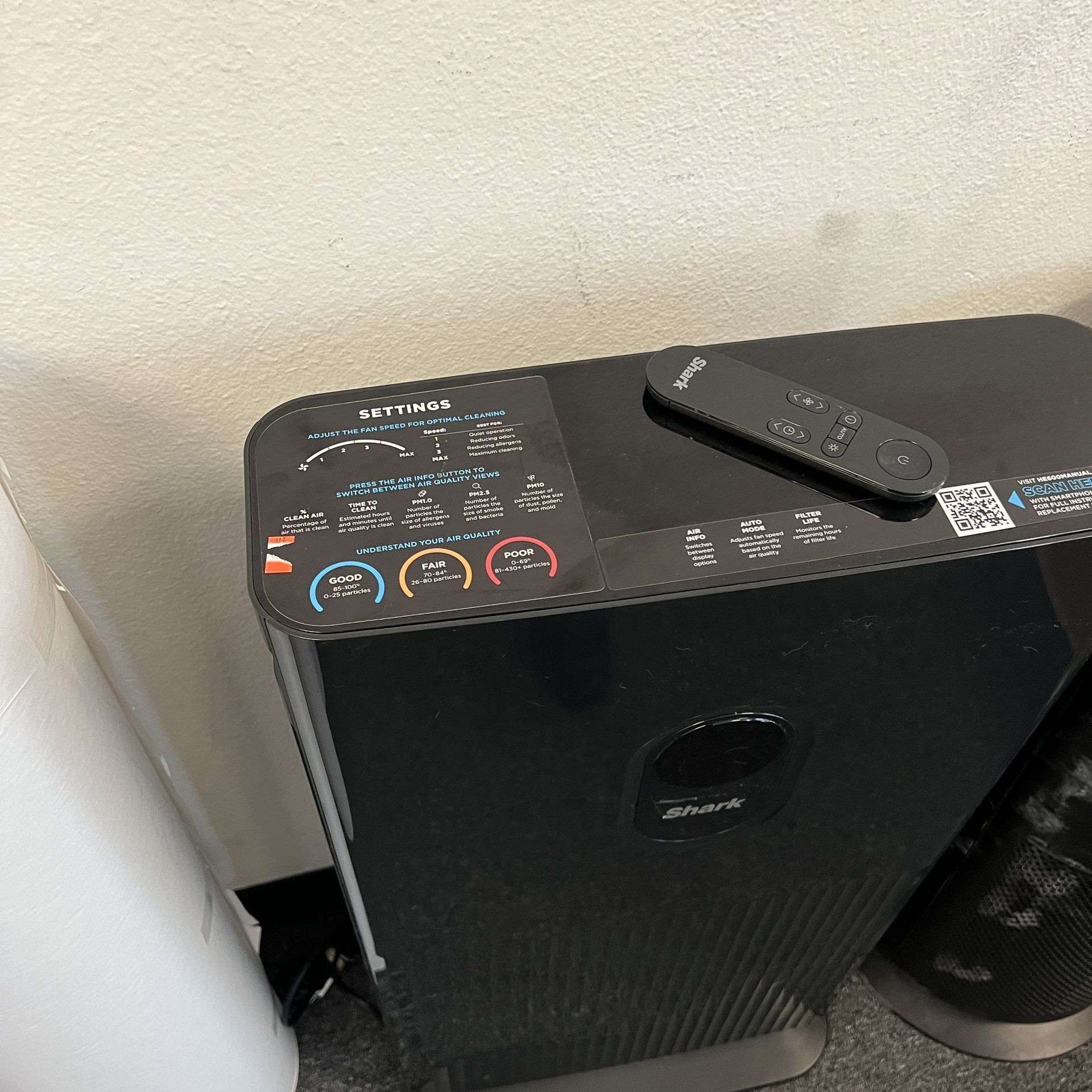 Shark Air Purifier 6 W/ Anti allergen Hepa Filter - HE602