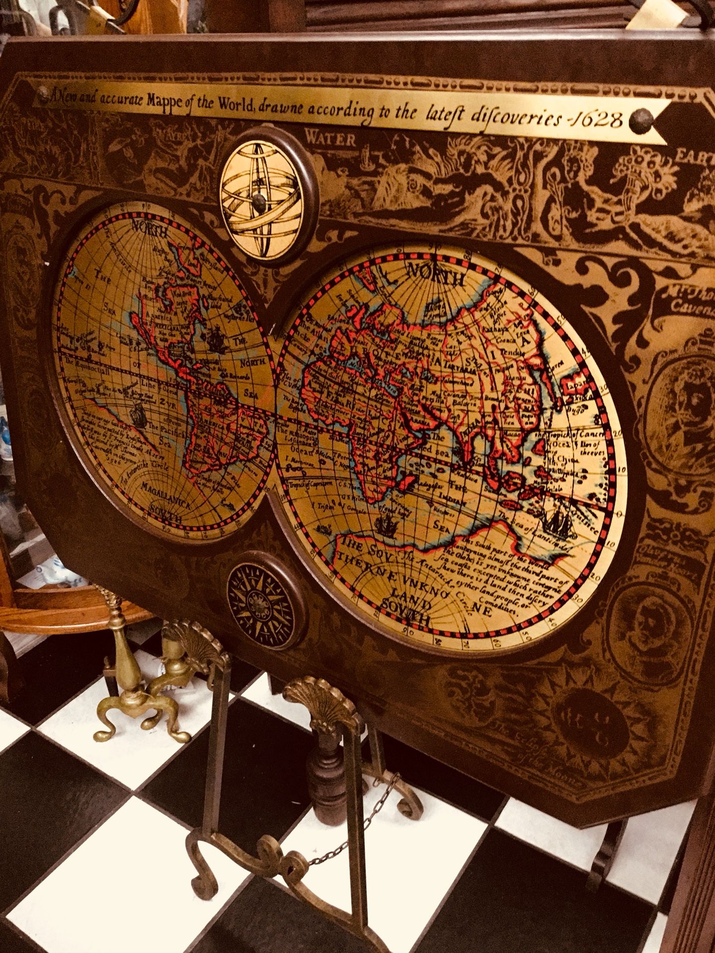 Maskers “ Mappe of the World, 1628.