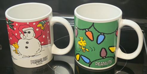 2 Peanuts Snoopy Woodstock Cup Set