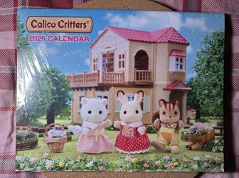 Sylvanian Families 2026 Monthly Wall Calendar Calico Critters NEW Limited