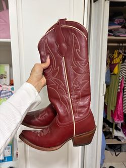 IDYLLWIND wine red cowgirl boots