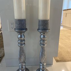 Large Candle Pillar Holders