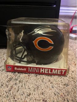 Chicago Bears Mini Helmet Autograph