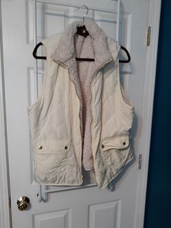 Reversible fleece and quilt vest