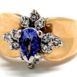 Ladies Tanzanite/14K Birthstone Ring