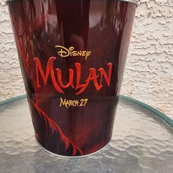Disney Mulan Movie Popcorn Tin Bucket