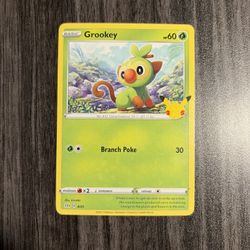 Grookey 08/25 Non Holo McDonald's 25th Anniversary NM
