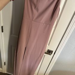 Midi Dress Slit , One Shoulder 