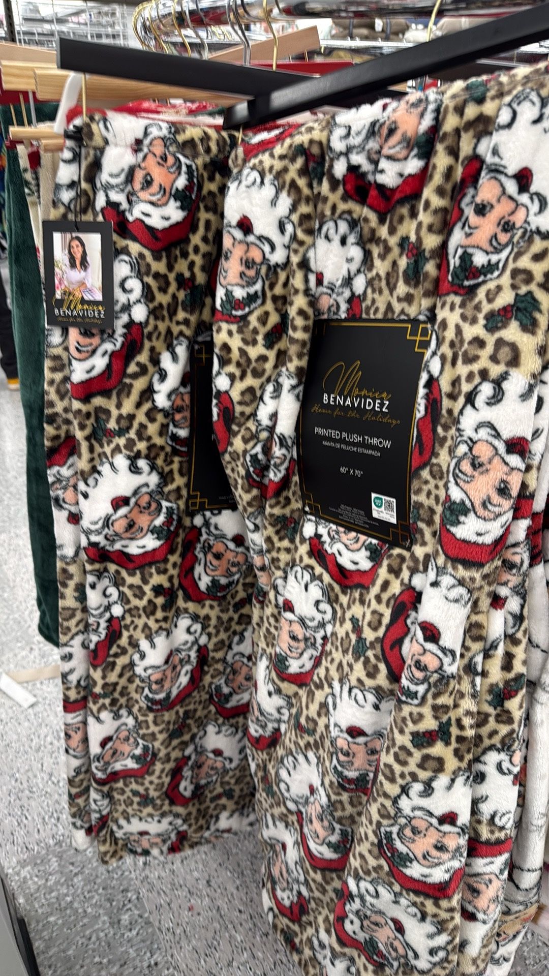 Leopard Santa Claus Throw