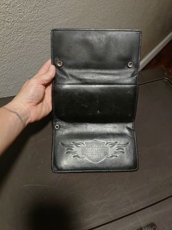 Harley-Davidson Black Leather Bifold Wallet