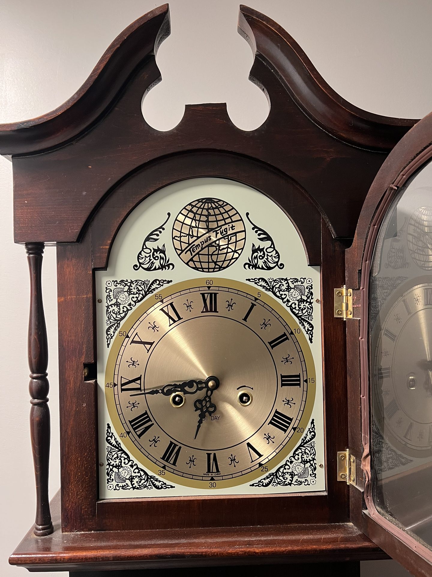 Tempus Fugit grandfather Clock