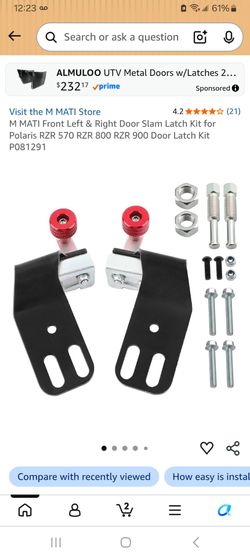 M MATI Polaris RZR Door Slam Latch Kit