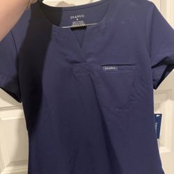 Scrub Top - Navy Blue 