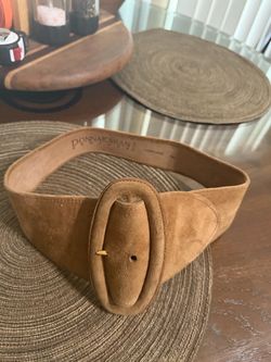 Vintage 80’s Donna Karan Wide Suede Belt