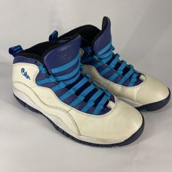 Air Jordan 10 Retro “Charlotte” Teal Purple White Men’s Jordans - Used- No Laces