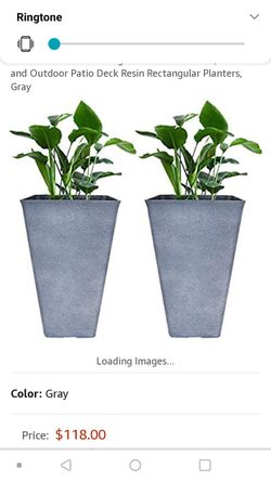 Tall planter 26 inch